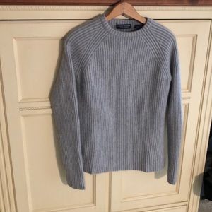 Grant Thomas two ply grey cashmere poor boy